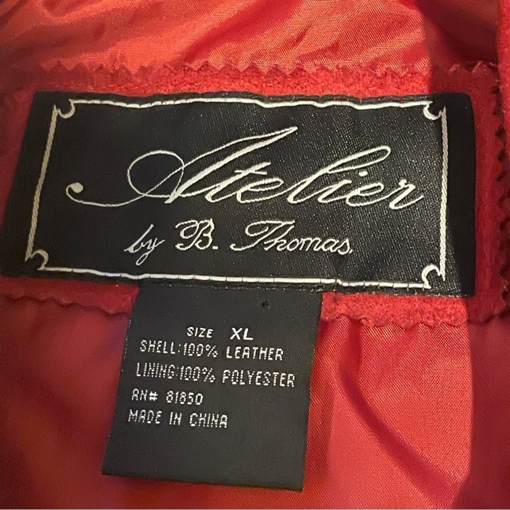 Atelier by B. Thomas Red Suede XL Barn Jacket Shacket gorpcore granola girl - Picture 11 of 14